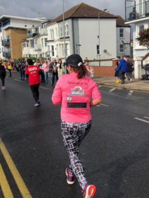Laura Burton from Asda South Woodham Ferrers is training for the London Marathon
