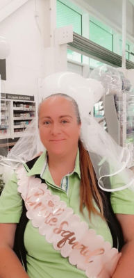 Mandy Hamling at Asda Leckwith Road in Cardiff