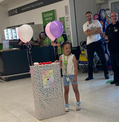 Birthday surprise from Asda Chadderton for Janae Nolan