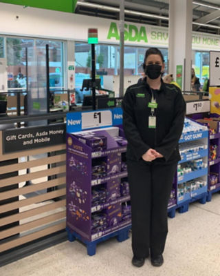 Service section leader Sarah Twine at Asda Portsmouth