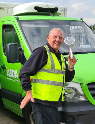 Asda delivery driver Ron Teskowski has won the Extra Mile award at the Microlise Driver of the Year Awards 2021 
