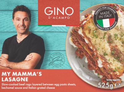 Gino D'Acampo My Mamma's Lasagne at Asda