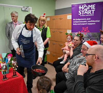 Asda Colne Christmas magical moments with Jean-Christophe Novelli