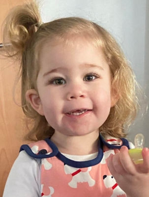 Mum Larissa Thompson thanked the team at Asda Portlethen store for caring for Penny 
