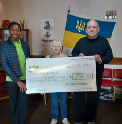 Asda Killingbeck donation to Leeds Ukrainian Community Centre