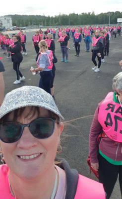 Tracey Collins from Asda Small Heath volunteers at the Commonwealth Games