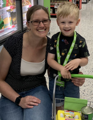 Lucas and Sara Tweed at Asda Worksop
