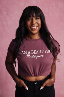 Kemi Olowe's "I am a beautiful masterpiece" is on this year's Tickled Pink range at Asda