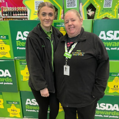 Ellie Roxbrough and Sharon Kingswood from Asda Dewsbury helped customer having a severe asthma attack