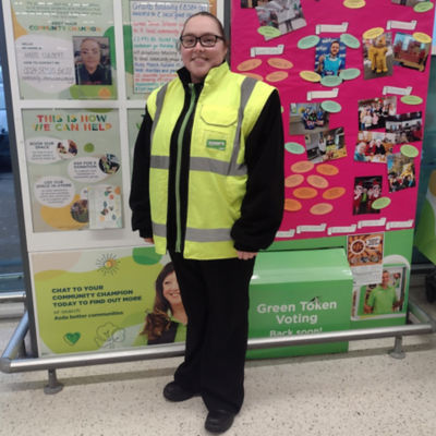 Megan Gray from Asda at Stenhousemuir