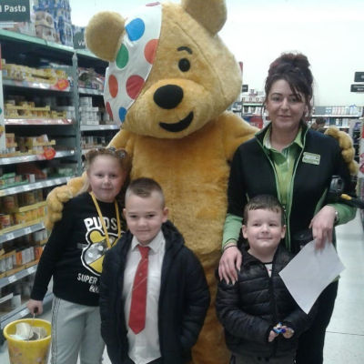 Pudsey at Asda Shaw for BBC Children in Need