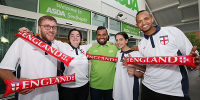Asda Southgate colleagues backing England