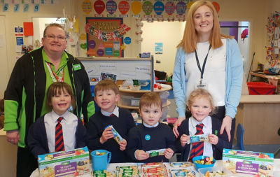 Sharon Gregory-Wareing from Asda Southport held a healthy eating class at St Philip's Primary School