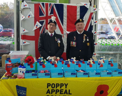 Poppy Appeal at Asda Newport