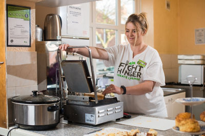 Jenny helps out at Redcar Area Foodbank