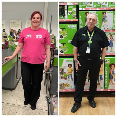 Hayley Clarke and Colin Thorpe from Asda in Telford