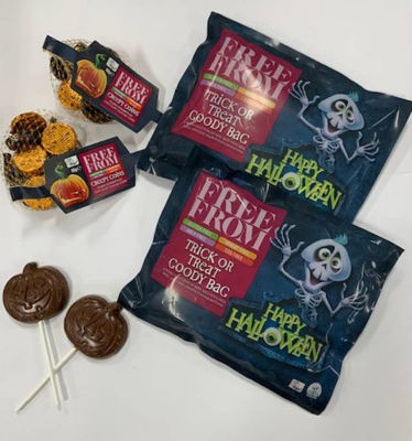 Free From chocolate lollipop, coins and treat bags