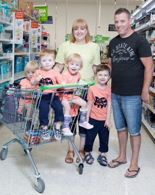 Asda Hereford triplet trolley