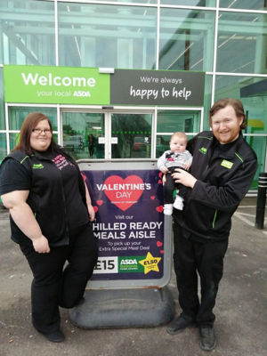 Valentines Laura McDonald Wilson and Robert Wilds from Asda Ashington