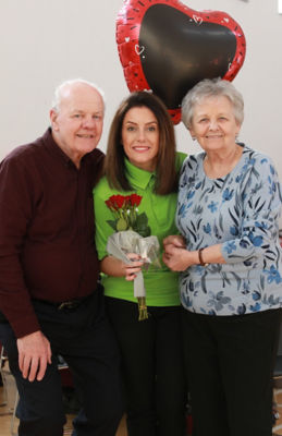Noeleen McMahon from Asda Westwood organised a Valentine's Day party for members of Good Morning Colin