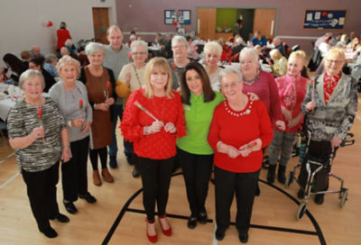 Noeleen McMahon from Asda Weswood organised a Valentine's Day party for members of Good Morning Colin