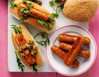 Vegan Red Pepper and Sweet Potato Sausages