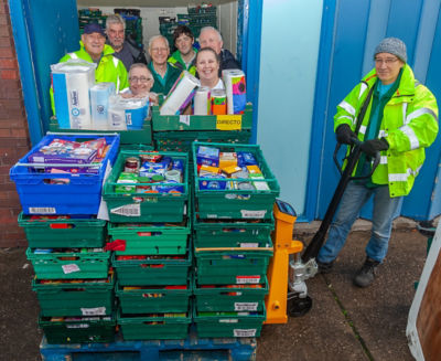 New pallet weight lifter at Wirral foodbank