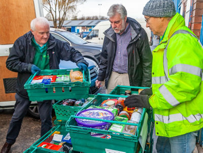 Volunteers at Wirral foodbank
